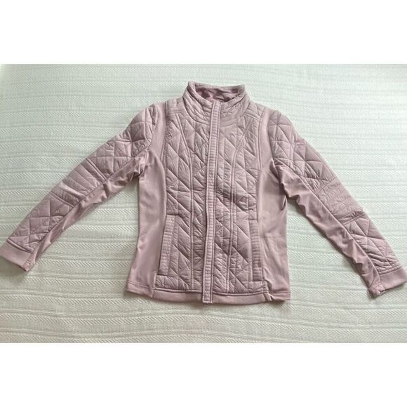 90 Degree By Reflex Medium Quilted Zip Front Jacket PEARLED ROSE - Picture 2 of 11